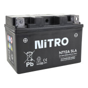 BATTERIE 12V 10 Ah NT12A NITRO AGM ACTIVEE EN USINE PRETE A L'EMPLOI (Lg150xL87xH105mm) 5414837156482