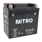 BATTERIE 12V 12 Ah NTX14L-BS NITRO MF SANS ENTRETIEN AVEC PACK ACIDE (Lg150xL87xH145mm) 5414837002741