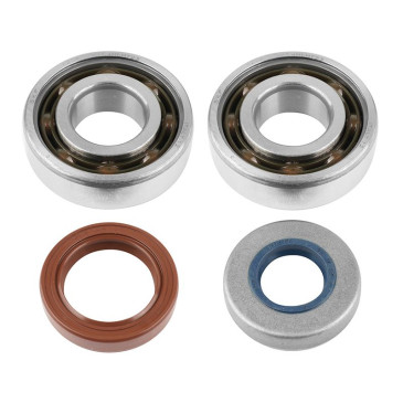 ROULEMENT D'EMBIELLAGE + JOINT 50 A BOITE ARTEK K1 SKF ADAPTABLE MINARELLI 50 AM6/MBK 50 X-POWER/YAMAHA 50 TZR/BETA 50 RR (KIT 6204 SKF POLYAMIDE C4 SOIE DIAM 20 + JOINT SPI NBR/VITON) 3700948003831