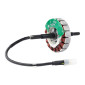STATOR POUR MOTEUR ROUE ARRIERE BAFANG 36V/250W ARGENT ENTRAXE 130mm COMPATIBLE POUR 26"/28' COMPATIBLE LEADER FOX ET AUTRES 1209000300036