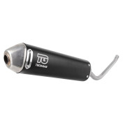 SILENCIEUX, TUBE 50 A BOITE TECNIGAS E-NOX EVO ACIER POUR RIEJU 50 MRT (PASSAGE A DROITE) (SILENCIEUX ALU BLACK) 8435521103701