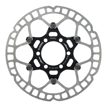 DISQUE DE FREIN ROUTE / VTT 6 TROUS ELVEDES 140 mm ARGENT -EPAISSEUR 1.8 mm- 8716706026771