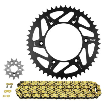 KIT CHAINE ADAPTABLE TRIUMPH 250 TF X 520 13x48 (DIAM COURONNE 125/150/8.50) (DEMULTIPLICATION ORIGINE) -AFAM- 5400598267031