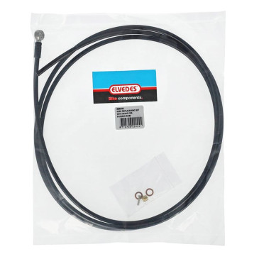 KIT DURITE DE REMPLACEMENT ELVEDES POUR FREIN HYDRAULIQUE SHIMANO BH90 NOIR 2000 mm (INCLUS BANJO) 8716706024241