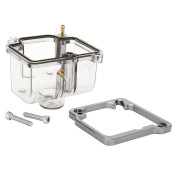 CUVE DE CARBURATEUR TYPE PWK 19 à 30 mm TRANSPARENT (INCLUS VIS ET REHAUSSEUR DE CUVE) -SELECTION P2R- 3701213440481