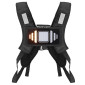 VESTE/GILET/BAUDRIER CLIC -LIGHT V2 AVEC SIGNALISATION INTEGREE 48 LEDS AVEC INDICATEUR DIRECTION ET TELECOMMANDE CINTRE SANS FIL (H20xL20cm) RECHARGEABLE USB 3770011666010