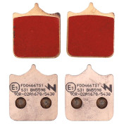 PLAQUETTE DE FREIN NEWFREN POUR BMW 1000 S R 2013>2019 AV, 1000 S RR 2009>2018 AV, TRIUMPH 900 STREET TWIN 2019> AV (L 35mm - H 40.5mm - P 9mm) (FD0466TS) (TOURING METAL FRITTE) 8025832416388