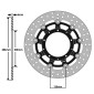 DISQUE DE FREIN ADAPTABLE HONDA 750 X-ADV 2017> AV (EXT 296mm - INT 109mm - 5 TROUS) (DF4140AFC) -NEWFREN- 8025832433187