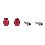RACCORD DURITE FREIN ELVEDES OLIVE ET INSERT / PIN COMPATIBLE SRAM / AVID ROUGE (PAIRE OLIVE ET INSERT) 8716706023466