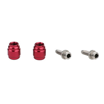 RACCORD DURITE FREIN ELVEDES OLIVE ET INSERT / PIN COMPATIBLE SRAM / AVID ROUGE (PAIRE OLIVE ET INSERT) 8716706023466