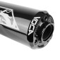 EXHAUST FOR 50cc MOTORBIKE VOCA CROSS CHROMED FOR RIEJU 50 MRT (TOP MOUNTING - BLACK ALUMINIUM SILENCER) 3700948184813