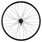 ROUE VTC PATIN BLOCAGE 700 x 35 - 28" M260 ARRIERE NOIR RENFORCE MOYEU SHIMANO DEORE NOIR CASSETTE 9/10V SPECIAL LOUEUR (JANTE DOUBLE PAROI AVEC OEILLETS) JANTE 19C 32 RAYONS NOIRS - RESISTE 140KGS 3660429073473