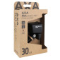 ECLAIRAGE VELO VAE / E-BIKE AVANT SUR FOURCHE AXA NXT 30 E-BIKE 6/48V 30LUX HOMOLOGUE NOIR COMPATIBLE DYNAMO - POUR VOIR A 50M ET VISIBLE A 3KMS 8713249348599