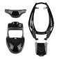 CARROSSERIE/CARENAGE SCOOT ADAPTABLE MBK 50 BOOSTER 2004>/YAMAHA 50 BWS 2004> NOIR BRILLANT VERSION TUNING (KIT 4 PIECES) -P2R- 3667385010467