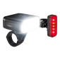 ECLAIRAGE VELO USB KIT OSRAM LED VTT EXPLORER 1000 LUMENS NOIR FONCTION ECLAIRAGE AUTOMATIQUE/MODE FLASH/ FEU STOP (AUTONOMIE 4H-18H) (AVANT+ARRIERE) 4062172426121