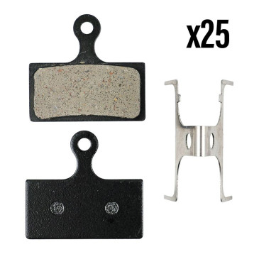 DISC BRAKE PADS- FOR MTB- NEWTON BOX (25 PAIRS) FOR SHIMANO XT M8000/M785 - XTR M9000/M985 SLX M666/M675 ( (ORGANIC) 3700948098578