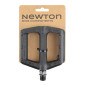 FLAT PEDAL FOR BMX- -RESIN-NEWTON BLACK 9/16" - 111x105x25mm (PAIR) 3700948072134