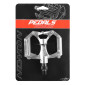 PEDALE VTT / BMX NEWTON ALU ARGENT 9/16" ROULEMENT DU (PAIRE) 3700948072257
