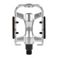 PEDALE ROUTE NEWTON 500 ARGENT ALU D9/16 105x79mm 368g (PAIRE SUR CARTE) 3700948260296