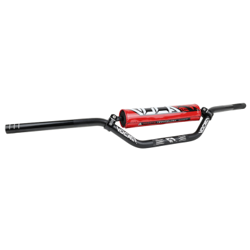 GUIDON 50 A BOITE VOCA CROSS ALU T6 DIAM 22,2mm L805mm H94mm NOIR AVEC MOUSSE ROUGE 3700948184455