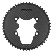 PLATEAU ROUTE 4BRA D.110 POUR SHIMANO DURA ACE R9200 MICHE 52DTS EXTERIEUR NOIR 12V. ALU, CARBONE 3K (poids 127 g) -X2 RD R92- 8054757045403