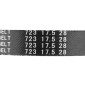 BELT FOR SCOOT PEUGEOT 50 KISBEE 4 Stroke, DJANGO 4 Stroke (OEM 23100-GW3-0120) (723 x 17,5 x 8,5 x 28°) -BANDO- 3700948097243