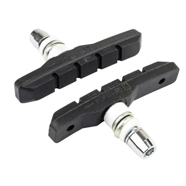 BRAKE PADS FOR MTB- THREADED STUD ASSYMETRIC- MARWI 72mm BLACK (1 PAIR) 8590966400010