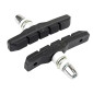 BRAKE PADS FOR MTB- THREADED STUD ASSYMETRIC- MARWI 72mm BLACK (1 PAIR) 8590966400010