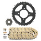 KIT CHAINE ADAPTABLE YAMAHA 125 YBR 2006>2016 428 14x45 (DIAM COURONNE 65/80/8.5) (DEMULTIPLICATION ORIGINE) -JT SPROCKETS/DID- 3667385005852
