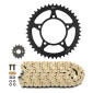 KIT CHAINE ADAPTABLE YAMAHA 125 MT 2015>2016, MT-125 ABS 2015>2019 428 14x48 (DIAM COURONNE 76/100/8.5) (DEMULTIPLICATION ORIGINE) -JT SPROCKETS/DID- 3667385005869