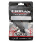 BRAKE PADS FOR MTB- THREADED STUD SYMETRIC- FIBRAX 70mm BLACK (1 PAIR) 5027373720033