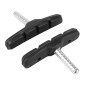 BRAKE PADS FOR MTB - SMOOTH STUD SYMETRIC-FIBRAX 70mm BLACK (PAIR ON CARD) 5027373108039