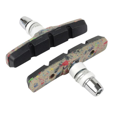 PORTE PATIN FREIN VTT A VIS SYMETRIC P2R 70mm MATIERE RECYCLEE (1 PAIRE) 3700948288702