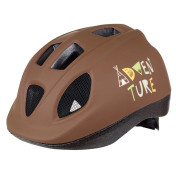 CASQUE VELO ENFANT POLISPORT JUNIOR ADVCENTURE MARRON TAILLE 52-56cm AVEC MOLETTE ET ECLAIRAGE LED (VENDU SUR CARTE) 5604415139499