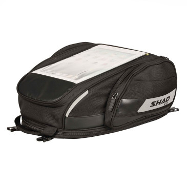 SACOCHE DE RESERVOIR MOTO SHAD SL20F EXTENSIBLE NOIR 15L/20L (FIXATION INCLUSE) (X0SL20F) 8430358606685