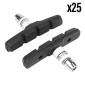 BRAKE PADS FOR MTB- THREADED STUD SYMETRIC- NEWTON 70mm BLACK (25 PAIRS IN A BOX) 3700948073926