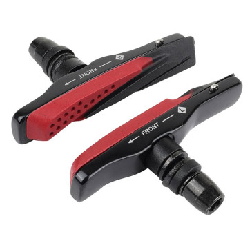 BRAKE PADS FOR MTB- THREADED STUD ASSYMETRIC- NEWTON 72mm "CARTRIDGE" BLACK (1 PAIR) 3700948082577