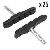 BRAKE PADS FOR MTB- SMOOTH STUD ASSYMETRIC- NEWTON 72mm BLACK (25 PAIRS IN BOX) 3700948073865