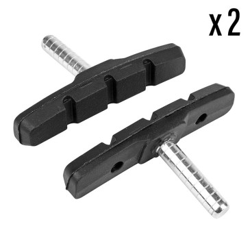 BRAKE PADS FOR MTB- SMOOTH STUD SYMETRIC- NEWTON 70mm BLACK (2 PAIRS) 3700948045282