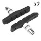 BRAKE PADS FOR MTB- THREADED STUD ASSYMETRIC- NEWTON 72mm BLACK (2 PAIRS) 3700948045299