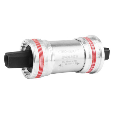BOTTOM BRACKET - SQUARE TAPERED - STRONGLIGHT JP400 -FULL ALUMINIUM- 107mm (Width 70) ITALIAN THREAD 3700223702565