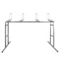 PRESENTOIR DE MAGASIN OFFICINE PAROLIN 4 VELOS LONGUEUR 250cm BLANC -GIST- 3700948278727