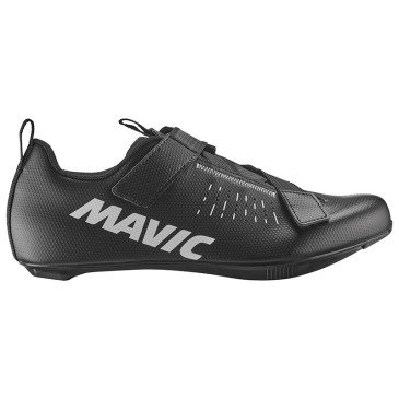 CHAUSSURE ROUTE MAVIC AKSIUM STRAP NOIR 42 2/3 SERRAGE VELCRO FIXATION 3 POINTS COMPATIBLE LOOK/SHIMANO (PAIRE) 3701380952183