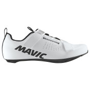 CHAUSSURE ROUTE MAVIC AKSIUM STRAP BLANC 37 1/3 SERRAGE VELCRO FIXATION 3 POINTS COMPATIBLE LOOK/SHIMANO (PAIRE) 3701380905769