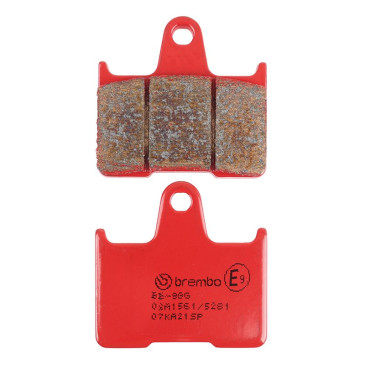 PLAQUETTE DE FREIN BREMBO POUR KAWASAKI 1400 ZZR 2006>2019> AR, 1400 GTR 2007>2016 AR, 750 ZX-7RR NINJA 1996>2002 AR / HONDA 1300 CB 1997>2003 AR, 750 SHADOW 2024> AR (ROUTE METAL FRITTE) -07KA21SP- 8020584636336