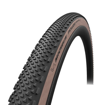 PNEU GRAVEL 700 X 42 MICHELIN POWER GRAVEL NOIR FLANC BEIGE TUBELESS READY TS (42-622) 3528700018943