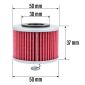 FILTRE A HUILE MOTO ADAPTABLE ROYAL ENFIELD 350 METEOR 2021> (50x37mm) - HIFLOFILTRO HF511- 0824225111880