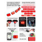 ECLAIRAGE VELO USB ARRIERE LED iGPSPORT ET6 - CONNEXION DIRECTE AU (VISIBLE A KM) AUTONOMIE HEURES AVEC CAPTEUR DE FREINAGE 6970817352729