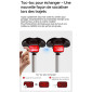 ECLAIRAGE VELO USB ARRIERE LED iGPSPORT ET6 - CONNEXION DIRECTE AU (VISIBLE A KM) AUTONOMIE HEURES AVEC CAPTEUR DE FREINAGE 6970817352729