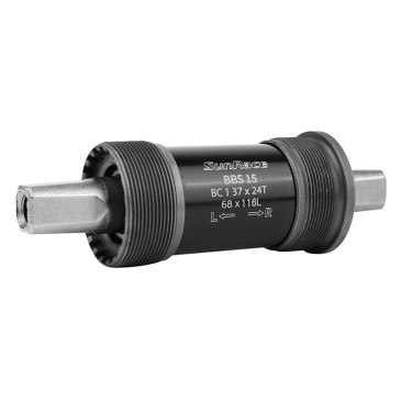 BOITIER PEDALIER SUNRACE CARRE BBS 116mm (boite de 68) CUVETTES ACIER FILETAGE ANGLAIS / BSC / 1,37x24 4710944227536